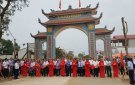 Lễ cắt băng khánh thành cổng làng Hón, xã Thọ Hải